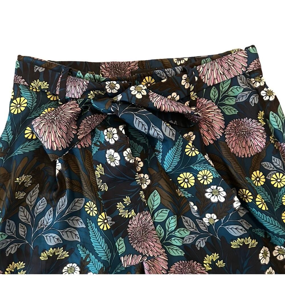 Abigail Borg for J.Crew Silk Floral Wide‑Leg Pants - Picture 4 of 7